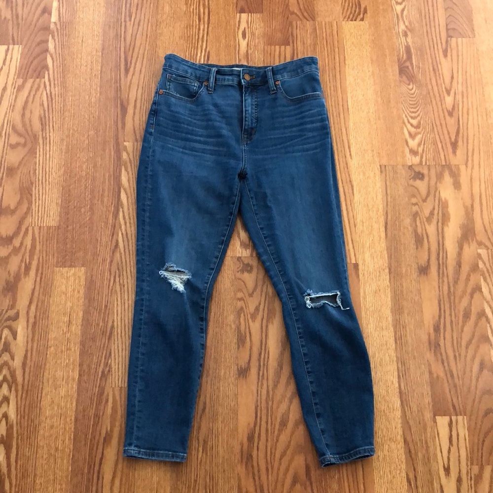 madewell curvy high rise skinny crop